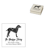 Gedecormeerd Dalmatiaans familielid Rubberstempel (Gestempeld)
