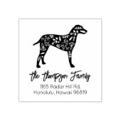 Gedecormeerd Dalmatiaans familielid Rubberstempel (Afrduk)
