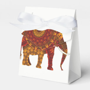 gedecormeerd Indiaas ellephant-ontwerp Bedankdoosjes