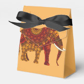  gedecormeerd Indiaas ellephant-ontwerp Bedankdoosjes (Voorkant Zijde)