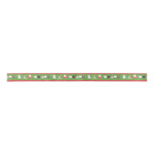 Gedecormeerd kerstkatten Satin Ribbon Satijnen Lint (Voorkant)