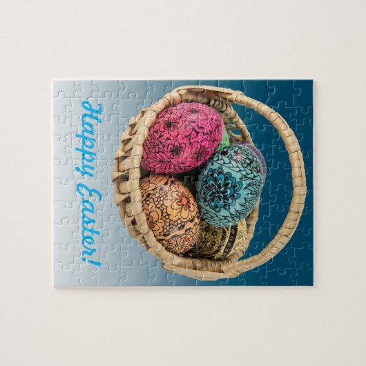 Gedecormeerd oegmandje puzzel (Horizontaal)