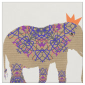 Gedecormeerd olifant-syndroom Whimsy Fun Stof (Close Up)