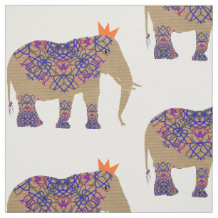 Gedecormeerd olifant-syndroom Whimsy Fun Stof
