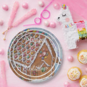 Gedecormeerd ontbijtkoek Gelukkig feestfeest Papieren Bordje (Feest)