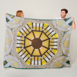 Gedecormeerd plafond op het station van Tokio Fleece Deken