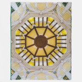 Gedecormeerd plafond op het station van Tokio Fleece Deken (Voorkant)