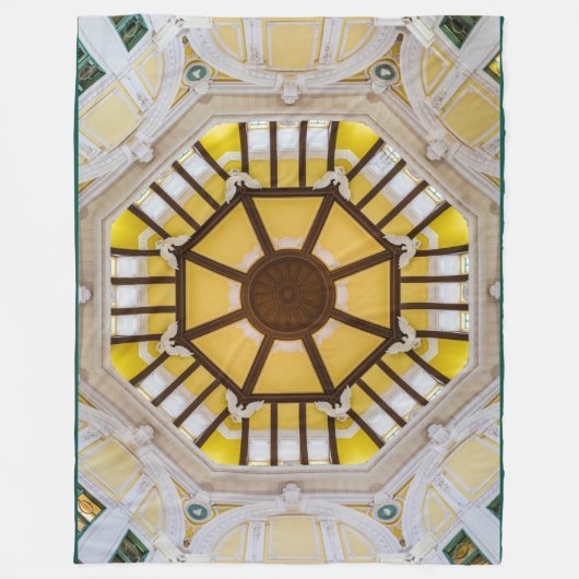 Gedecormeerd plafond op het station van Tokio Fleece Deken (Voorkant)