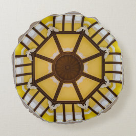 Gedecormeerd plafond op het station van Tokio Rond Kussen