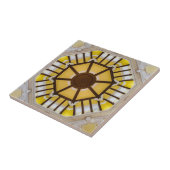 Gedecormeerd plafond op het station van Tokio Tegeltje (Zijkant)