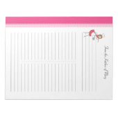 Gedecormeerd, speciaal gepersonaliseerd recept pad notitieblok (Voorkant)