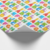 Gedecormeerde ABC-set, letters A-L Cadeaupapier (Hoek)