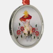 Gedecormeerde Apple Core Metalen Ornament (Rechts)