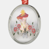 Gedecormeerde Apple Core Metalen Ornament (Links)