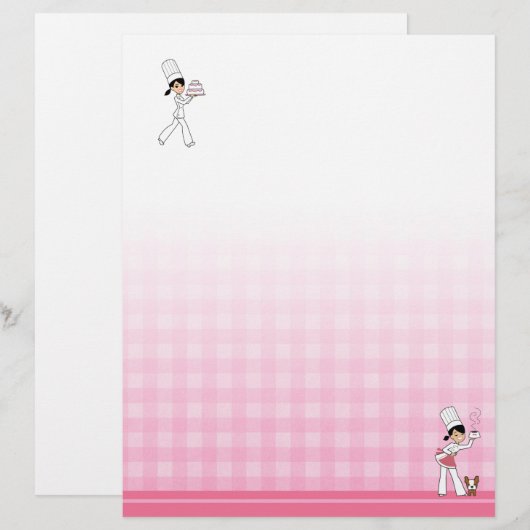 Gedecormeerde briefhoofd voor Recipe Multomappen # (Voorkant / Achterkant)