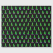 Gedecormeerde kerstboom + cadeaus cadeaupapier (Vlak)