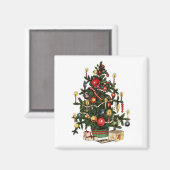  gedecormeerde kerstboom magneet (Voorkant / Achterkant)