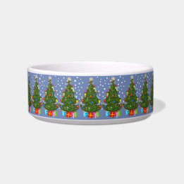 Gedecormeerde kerstboom Pet Bowl Voerbakje