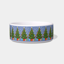 Gedecormeerde kerstboom Pet Bowl Voerbakje