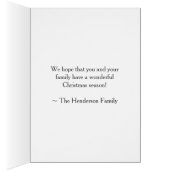 Gedecormeerde kerstboom + prettige kerst (Binnen (Rechts))