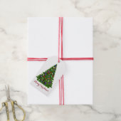 Gedecormeerde kerstboom Zure kerstcadeautjes Label Cadeaulabel (Met Touw)