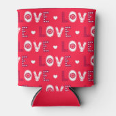 Gedecormeerde letters blikjeskoeler (Voorkant)