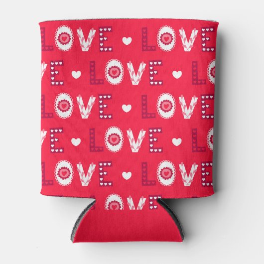 Gedecormeerde letters blikjeskoeler (Voorkant)