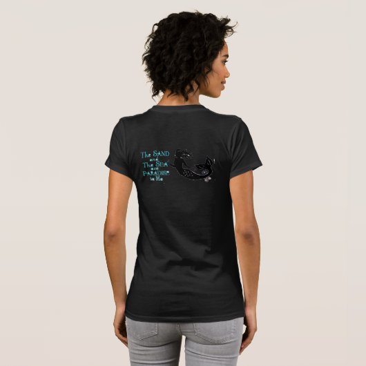Gedecormeerde menselijke schedel Art Thunder_Cove T-shirt (Achterkant volledig)