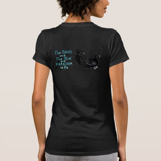 Gedecormeerde menselijke schedel Art Thunder_Cove T-shirt (Achterkant)