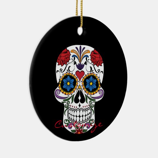 Gedecormeerde menselijke vaardigheden Art Thunder_ Keramisch Ornament (Rechts)