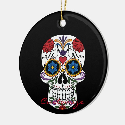 Gedecormeerde menselijke vaardigheden Art Thunder_ Keramisch Ornament (Links)