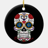 Gedecormeerde menselijke vaardigheden Art Thunder_ Keramisch Ornament (Achterkant)