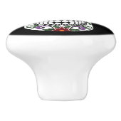 Gedecormeerde menselijke vaardigheden Art Thunder_ Keramische Knop (Zijkant)