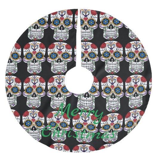 Gedecormeerde menselijke vaardigheden Art Thunder_ Kerstboom Rok (Voorkant)