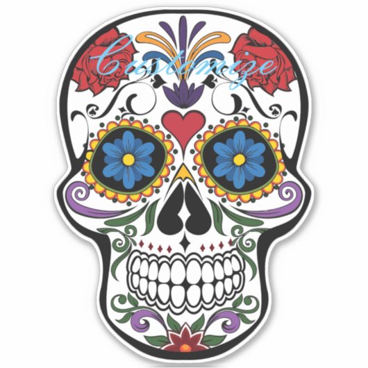 Gedecormeerde menselijke vaardigheden Art Thunder_ Sticker (Voorkant)