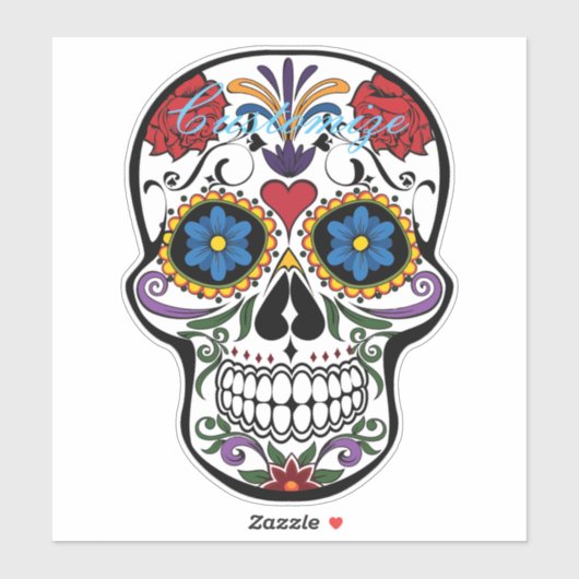 Gedecormeerde menselijke vaardigheden Art Thunder_ Sticker (Vel)