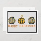 Gedecormeerde pompoenen Halloween  Briefkaart (Voorkant / Achterkant)