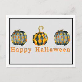Gedecormeerde pompoenen Halloween Briefkaart