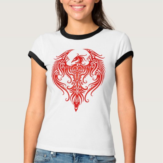 Gedecormeerde rode stam Phoenix T-shirt (Voorkant)