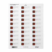 Gedecotificeerde Rozen (retouradres) Etiket (Full Sheet)