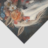 Gedecoupeerde grillige bloemversierde winnende paa tissuepapier (Detail)
