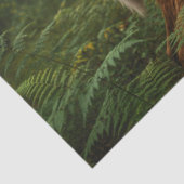 Gedecoupeerde met mos bedekte herten bos wildernis tissuepapier (Detail)