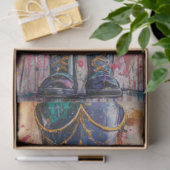 Gedecoupeerde snoepnotenknuser rode jas  tissuepapier (Geschenk)