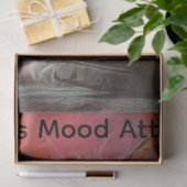 Gedecoupeerde Whimsical Grumpy Cat Persoonlijk  Tissuepapier (Geschenk)