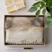 Gedecoupeerde Whimsical Highland Cupcake Verjaarda Tissuepapier (Geschenk)