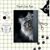 Gedecoupeerde Whimsical Perzische Grijze Witte Kat Tissuepapier