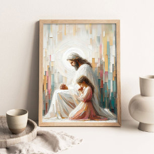Gedeeld gebed, Christelijke kunst, Jezus Christus Poster