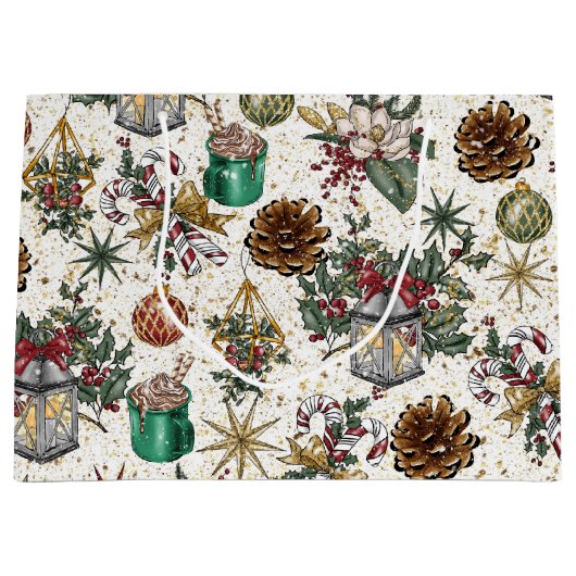 Gedeeld kerstfeest groot cadeauzakje (Voorkant)