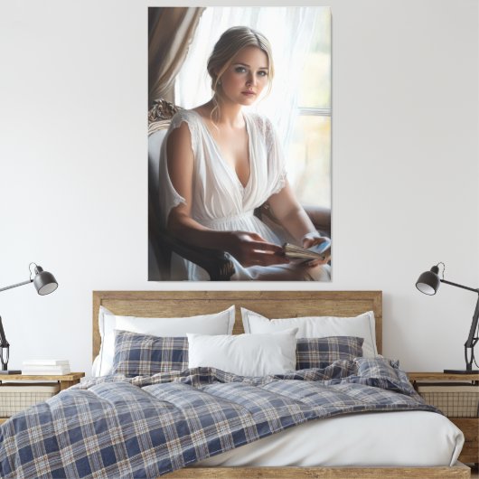 gedeeld moment canvas afdruk (Insitu (Slaapkamer))