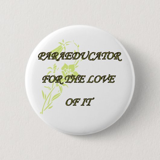 GEDEELD VOOR DE LOVE ERVAN RONDE BUTTON 5,7 CM (Voorkant)